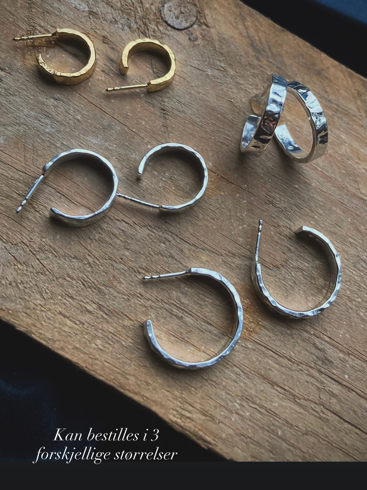 Struktur øreringer - LARGE